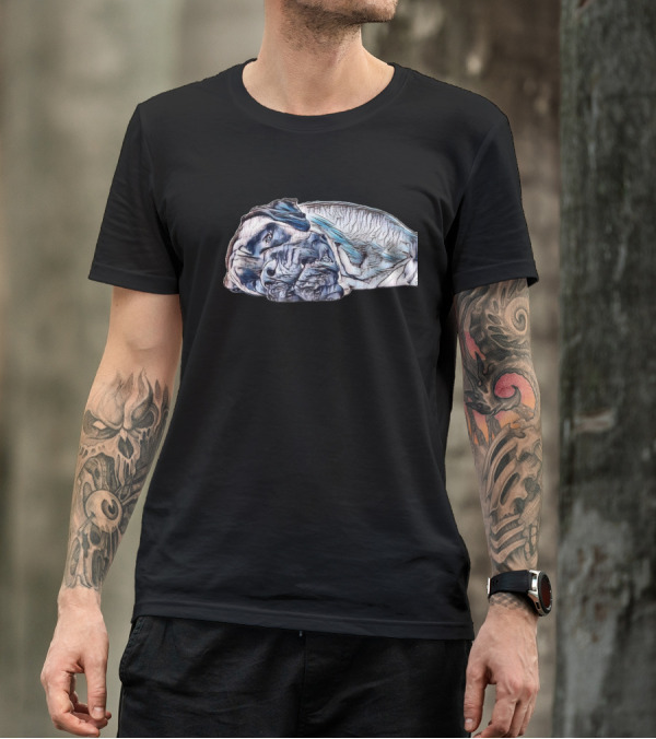 Closeup Photo Of An English Mastiff Resting Head Side View T-Shirt