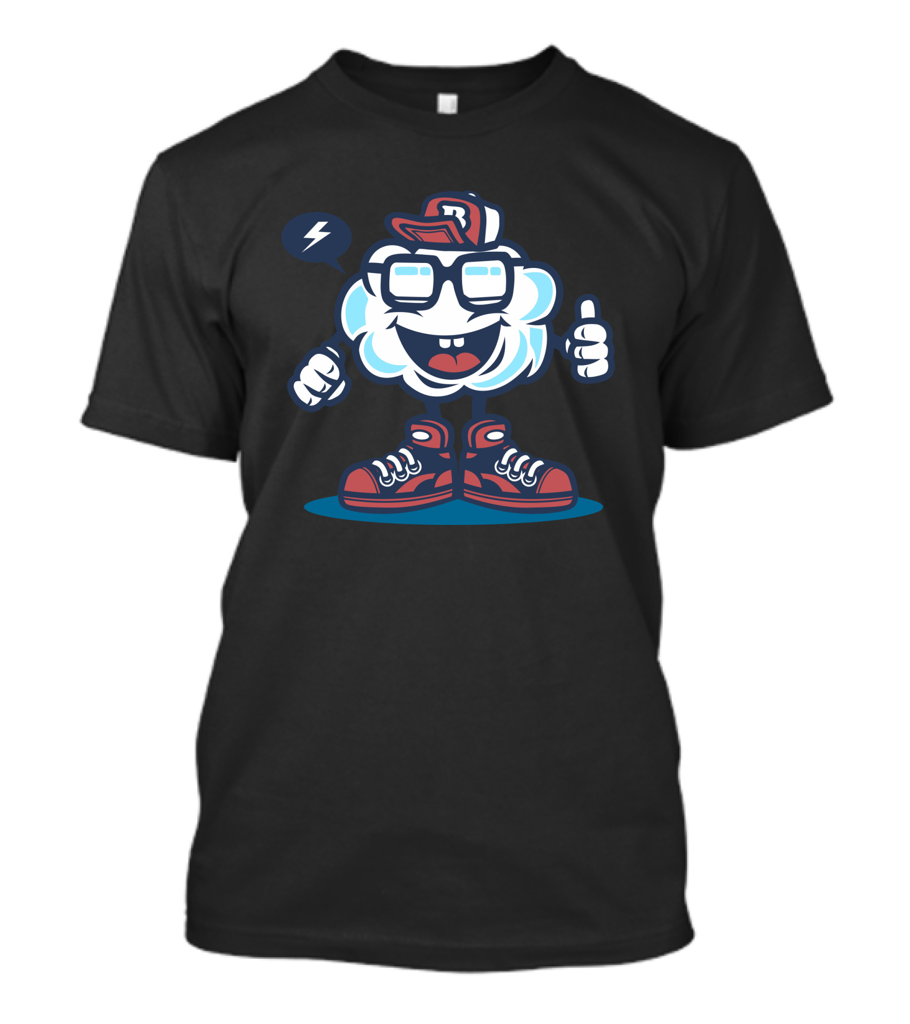 Funky Cloud Cool Thumbs Up T-Shirt