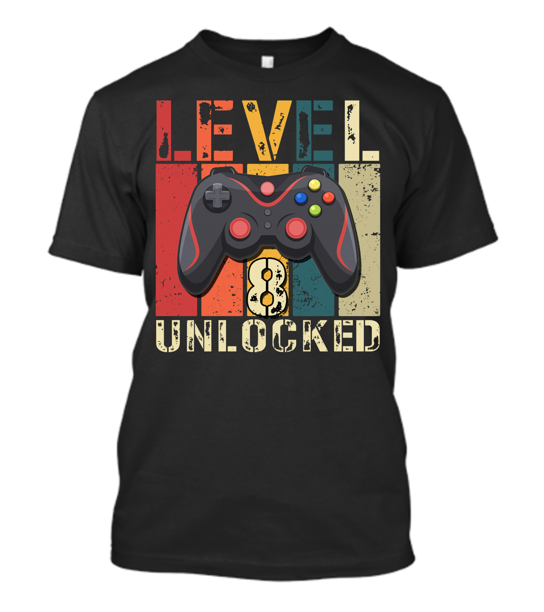 LEVEL 8 UNLOCKED VINTAGE VIDEO GAME CONTROLLER T-Shirt