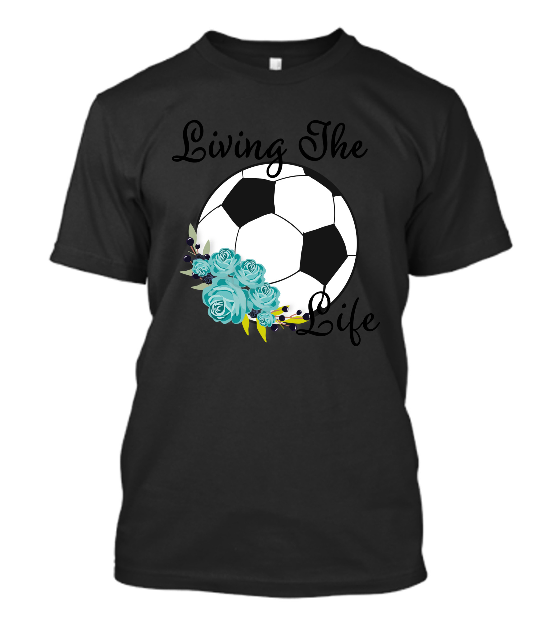 Living The Soccer Life Floral T-Shirt