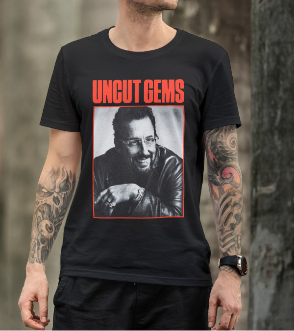 UNCUT GEMS Leather Jacket Smile T-Shirt