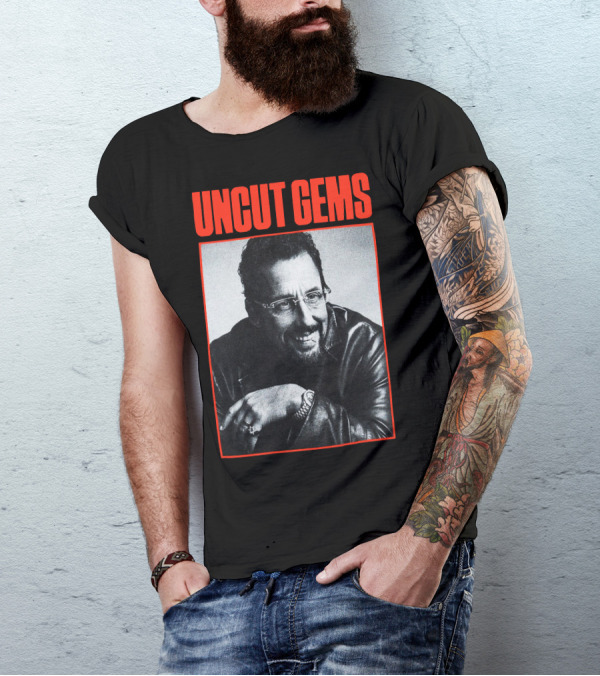 UNCUT GEMS Leather Jacket Smile T-Shirt