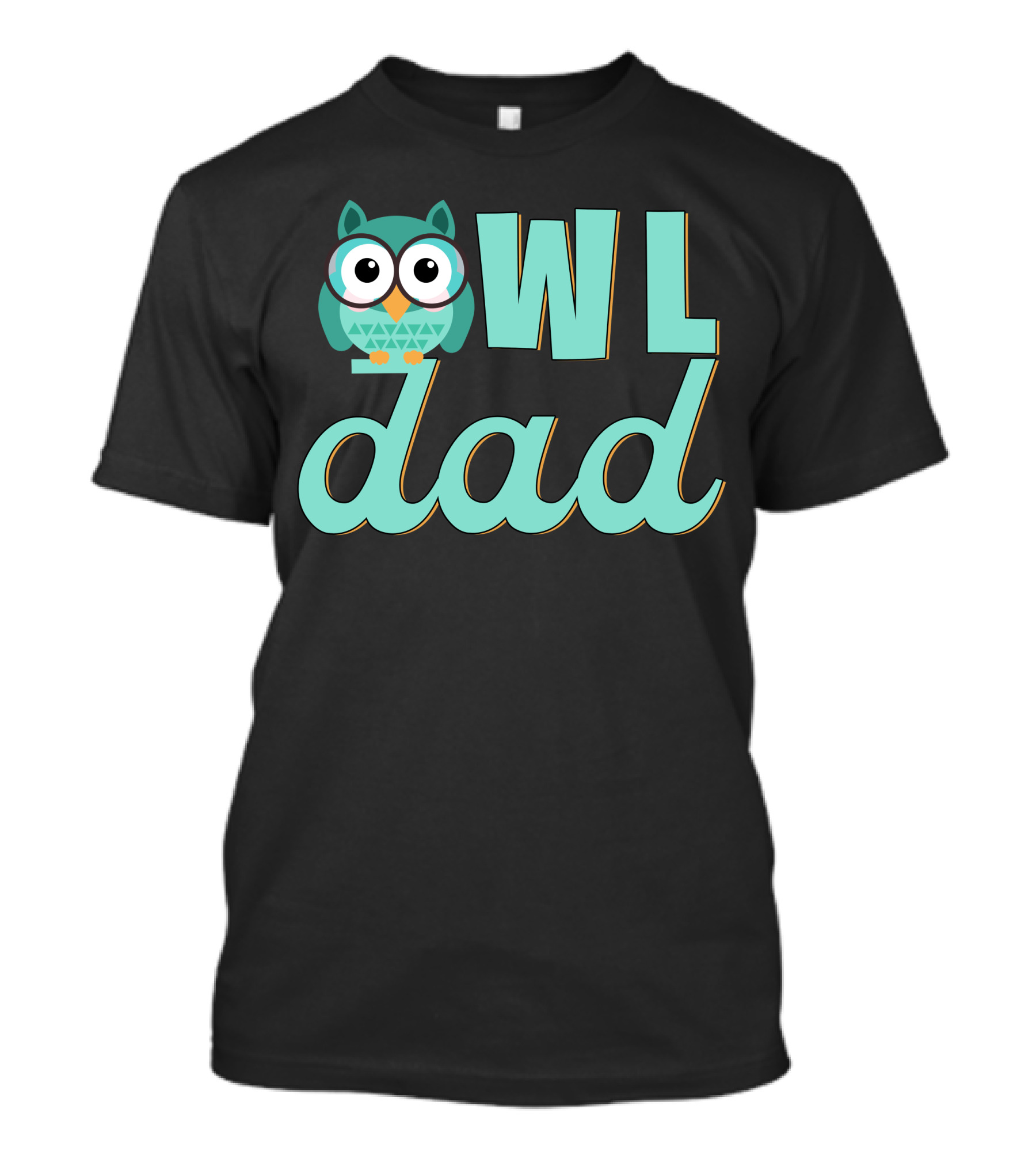 Owl Dad Cute Father's Day Owl With Glasses T-Shirt