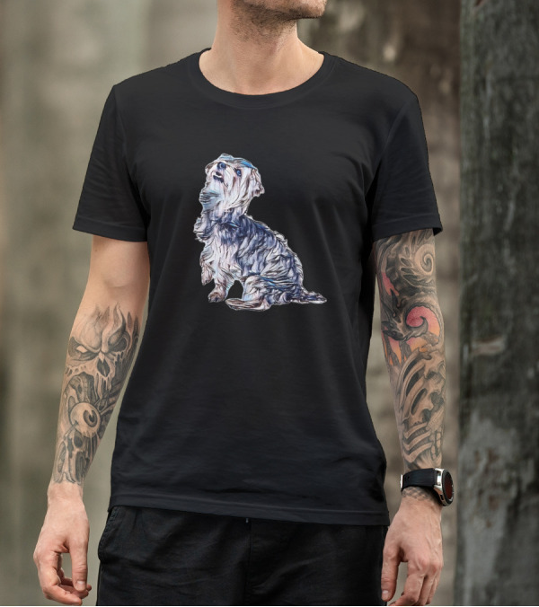 Side View Of Yorkshire Terrier Dog T-Shirt