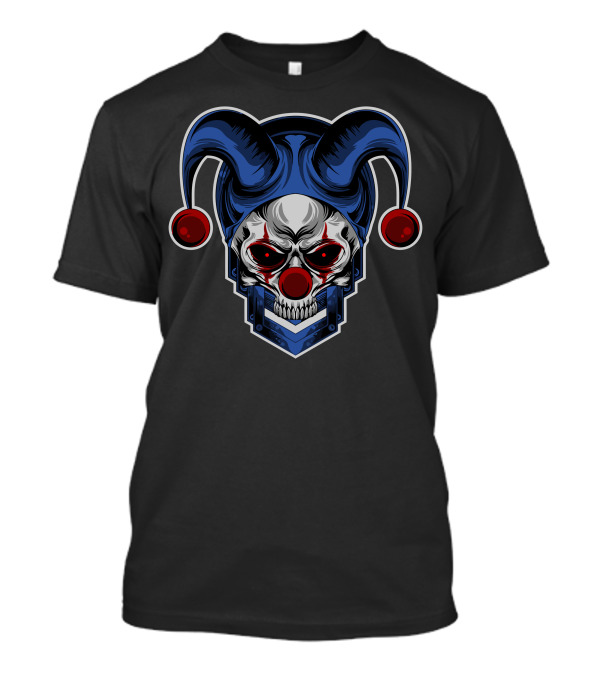 Skull Clown Jester Mask T-Shirt