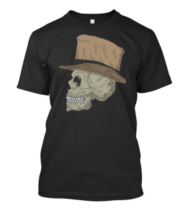 Skull With Top Hat T-Shirt