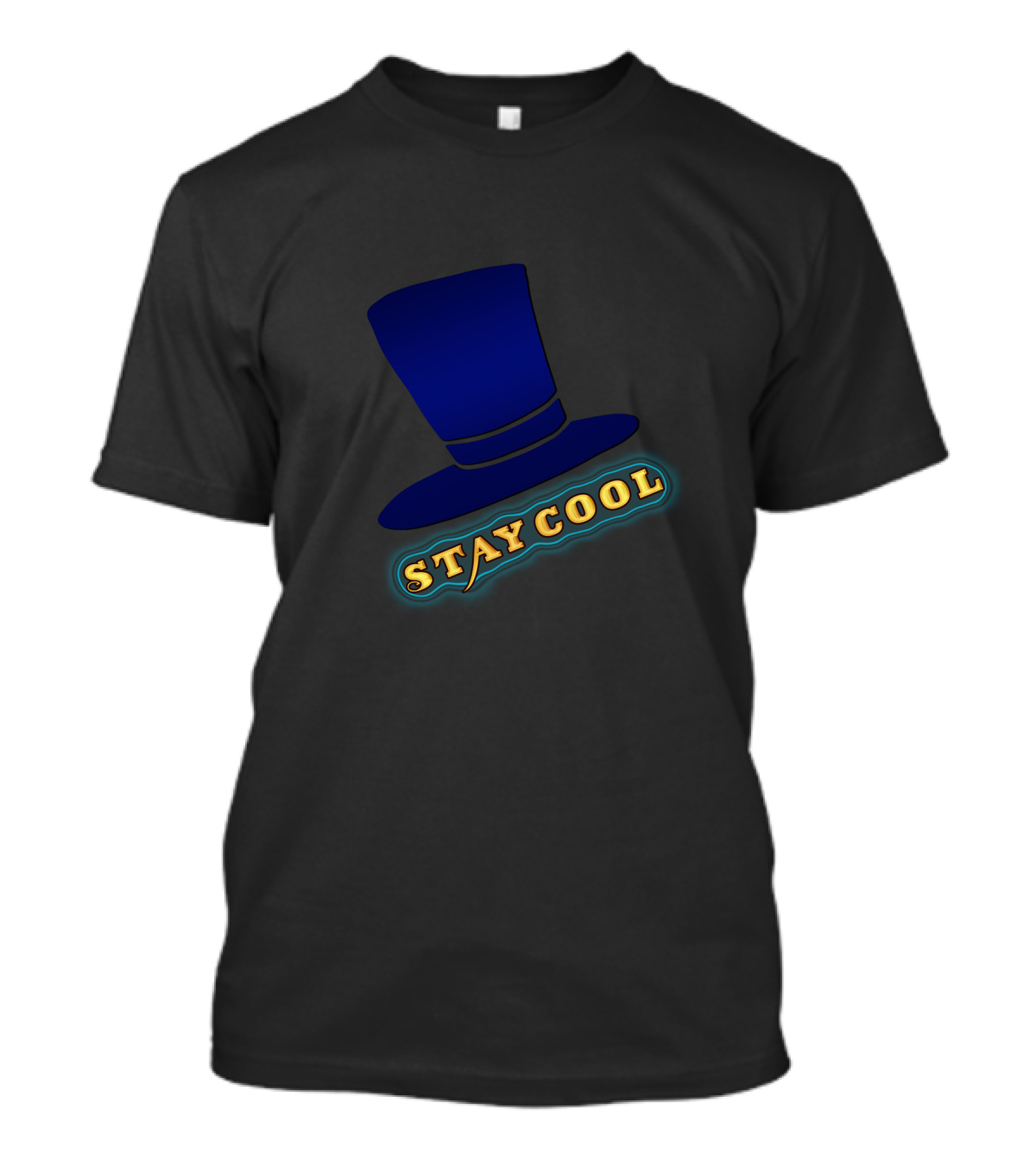 Stay Cool Blue Top Hat T-Shirt