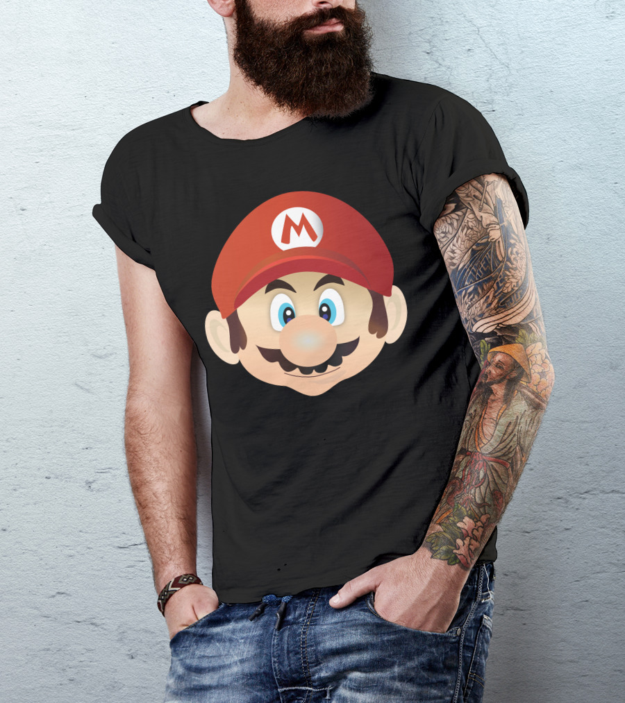 Supermario Iconic Red Cap Character Face T-Shirt