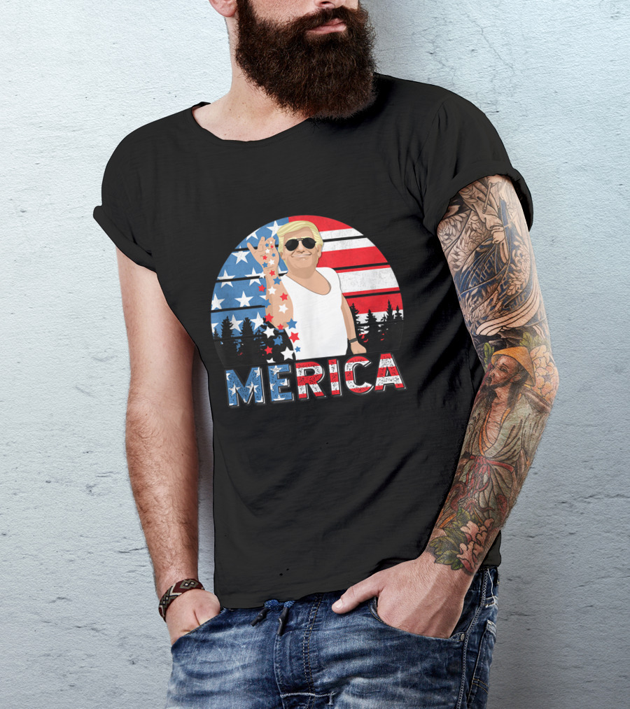 Trump Bae Funny 4th Of July Merica Salt Freedom T-Shirt