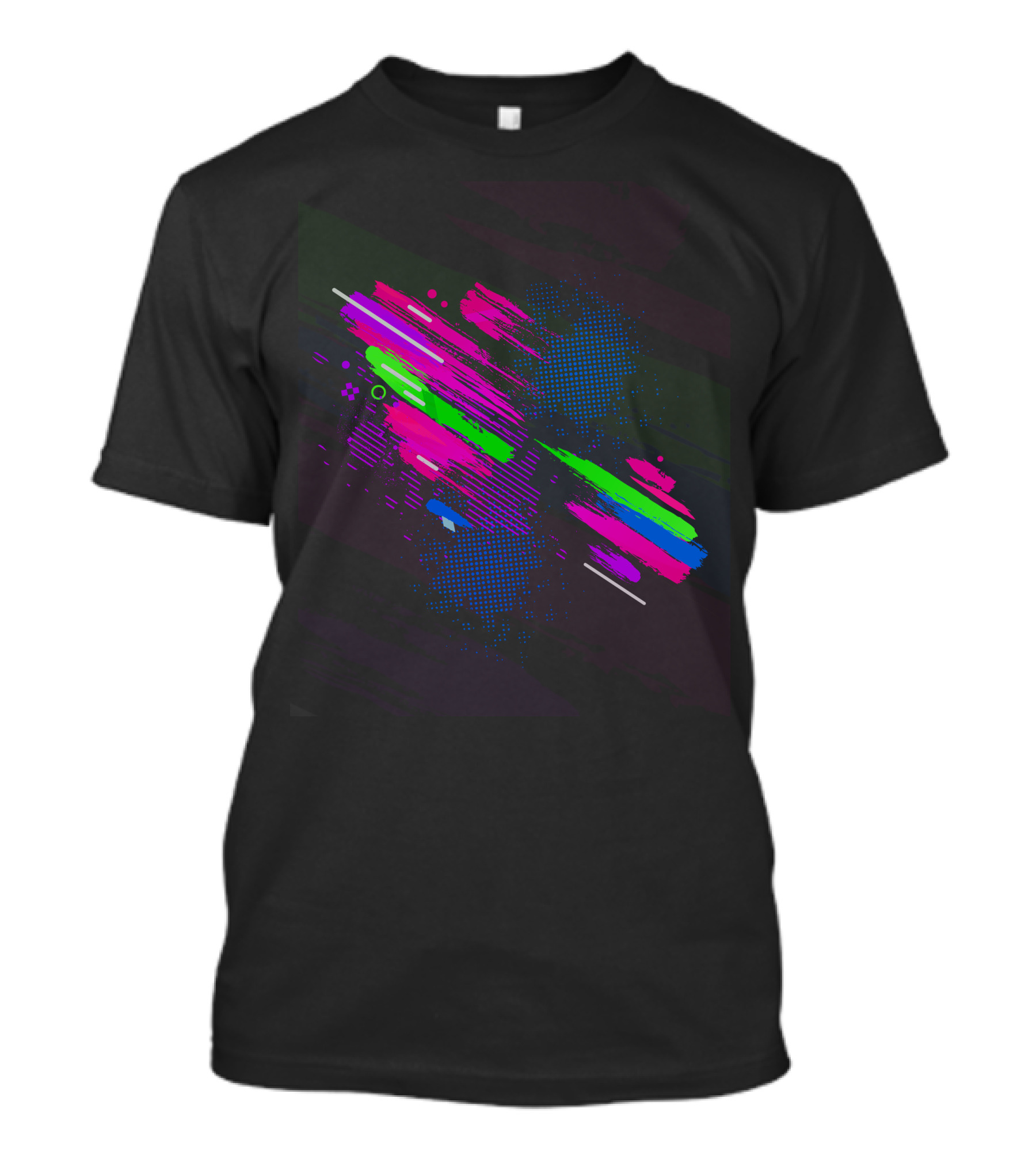 Unique Neon Grunge Vector T-Shirt