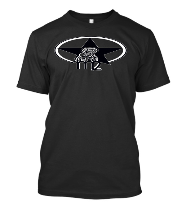 Vierge Virgo Zodiac Symbol With Star And Circle T-Shirt