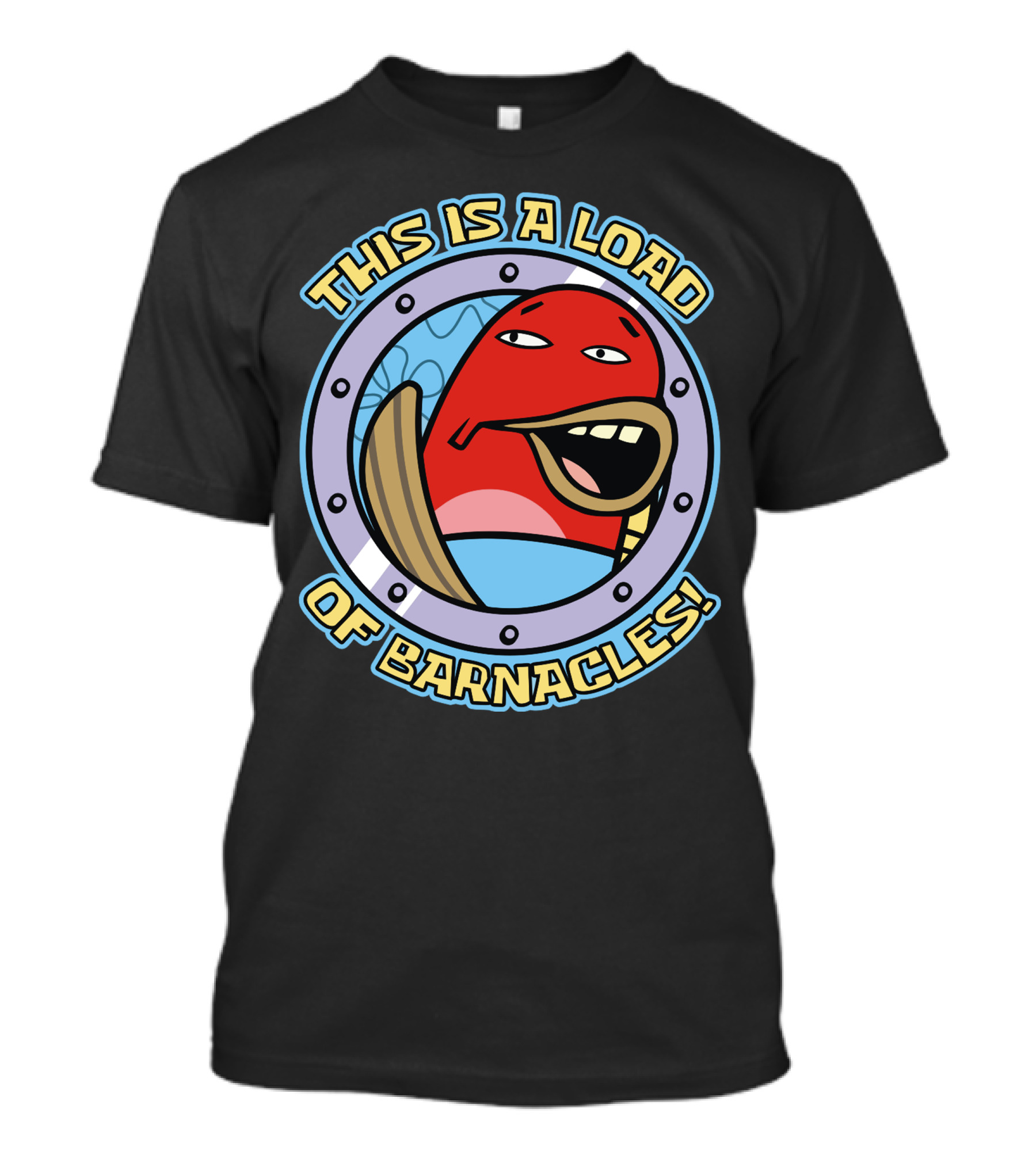 This Is A Load Of Barnacles Fish Character Porthole T-Shirt