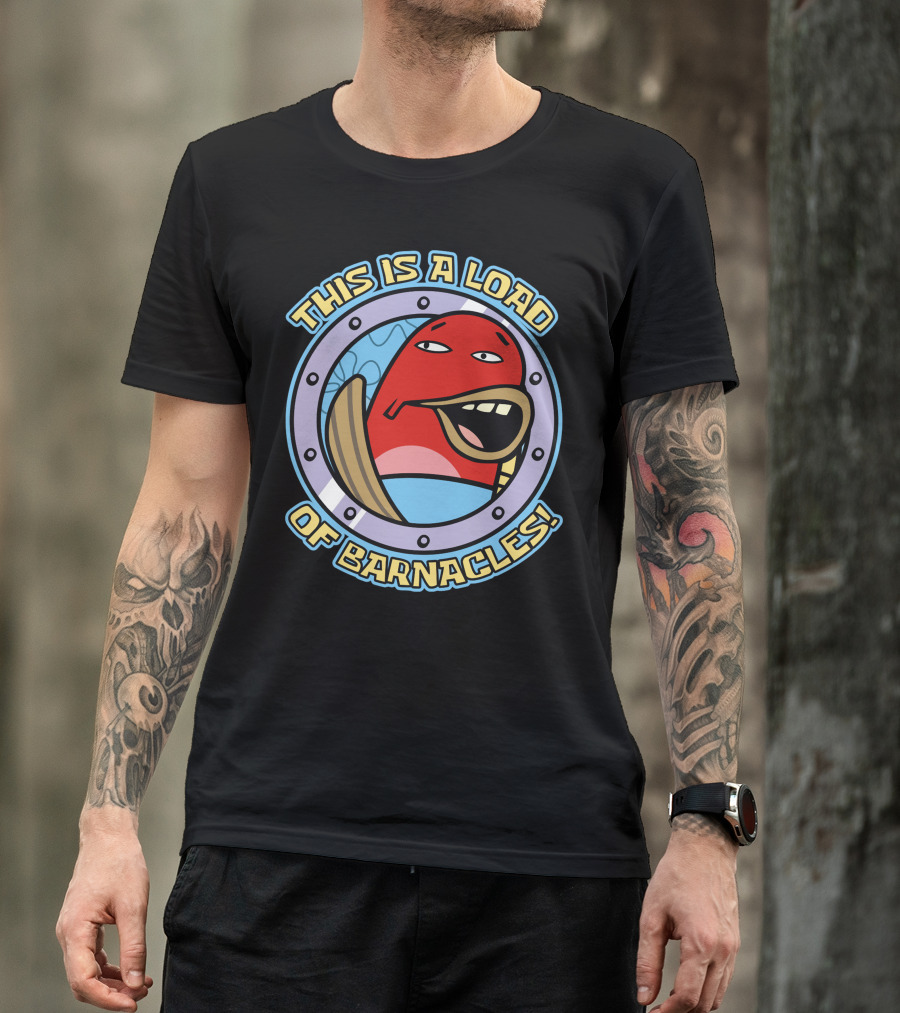 This Is A Load Of Barnacles Fish Character Porthole T-Shirt