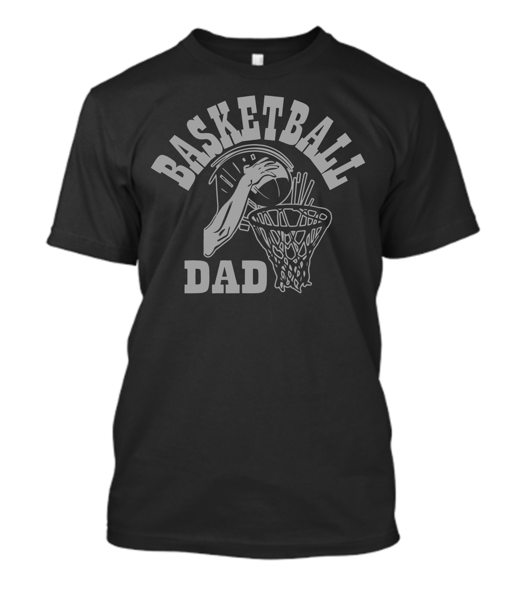 Basketball Dad Long Sleeve Dunking Hoop T-Shirt