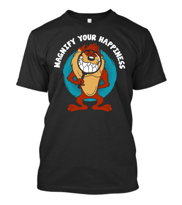 Magnify Your Happiness With Tasmanian Devil Looney Tunes Circle T-Shirt