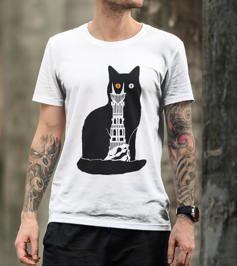 Barad Purr Eye Of Sauron Cat T-Shirt