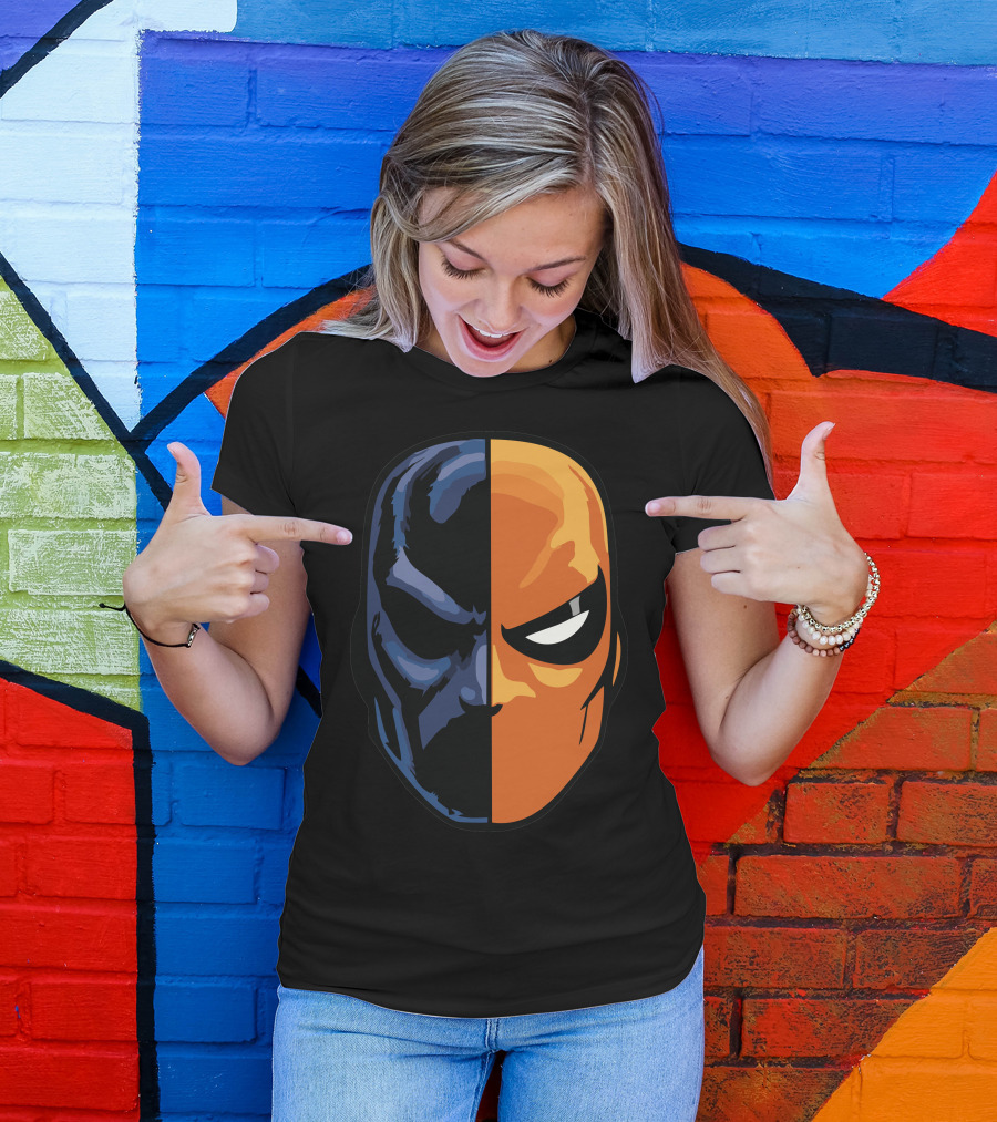 Deathstroke Half Mask Dual Tone T-Shirt