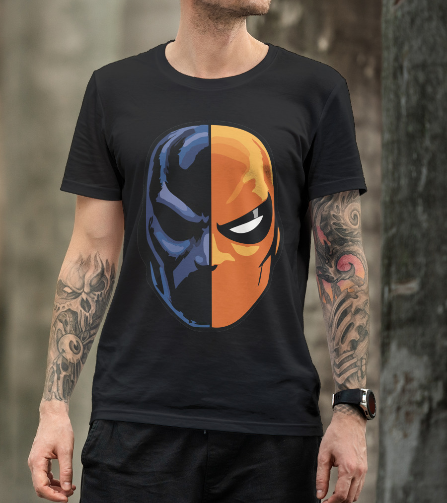 Deathstroke Half Mask Dual Tone T-Shirt
