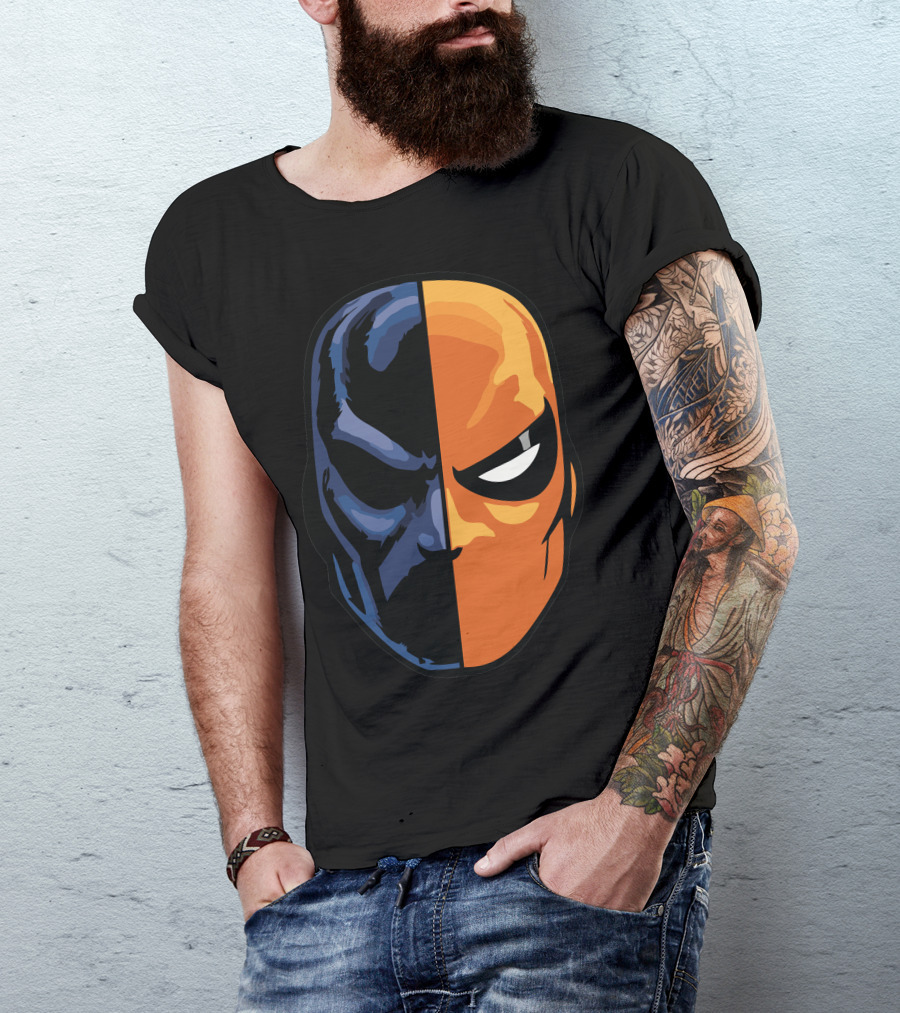 Deathstroke Half Mask Dual Tone T-Shirt