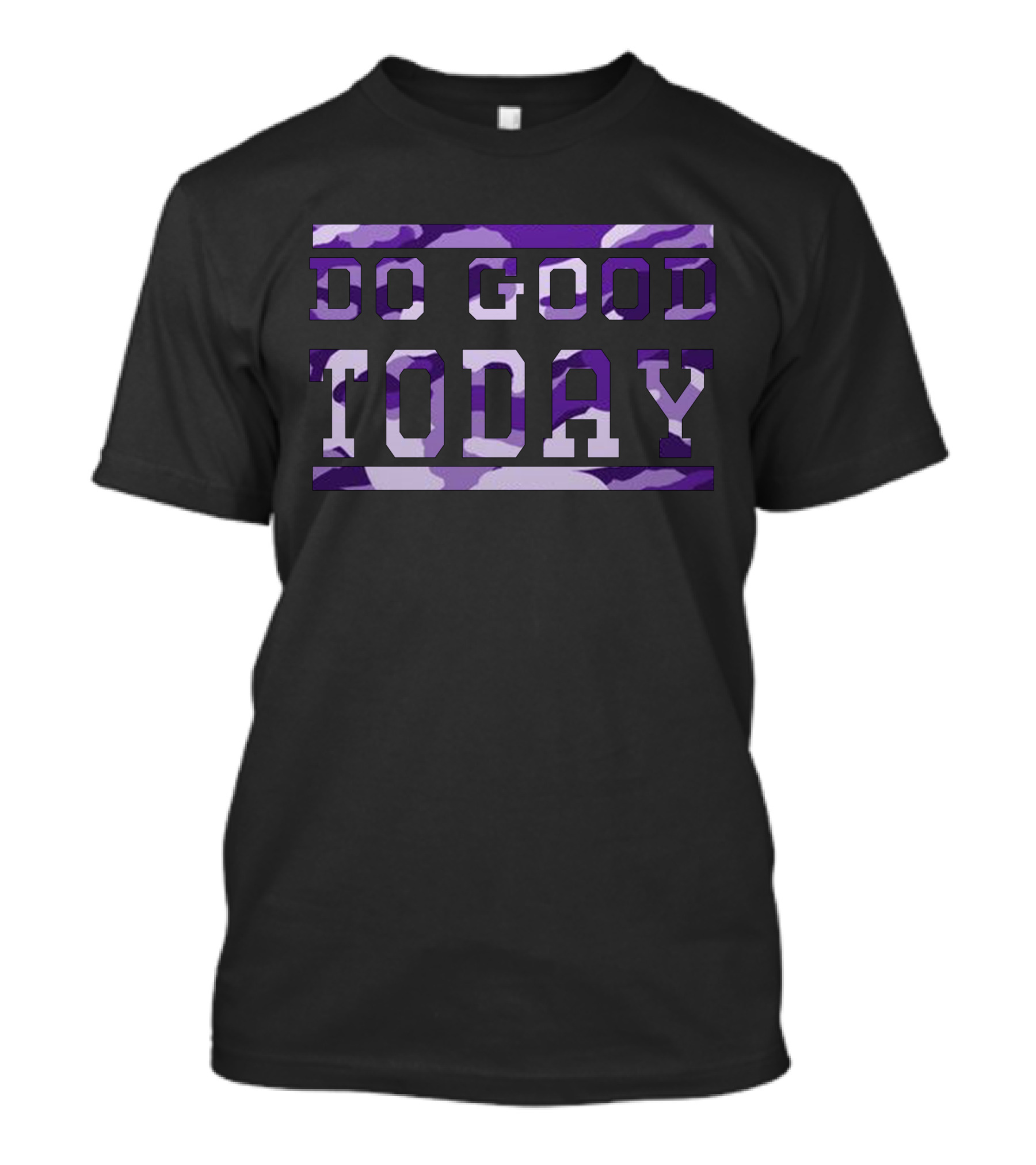 Do Good Today Purple Camo T-Shirt