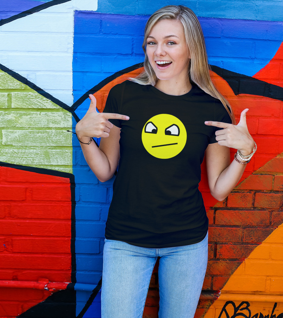 Do Not Want Angry Awesome Face Emoji T-Shirt