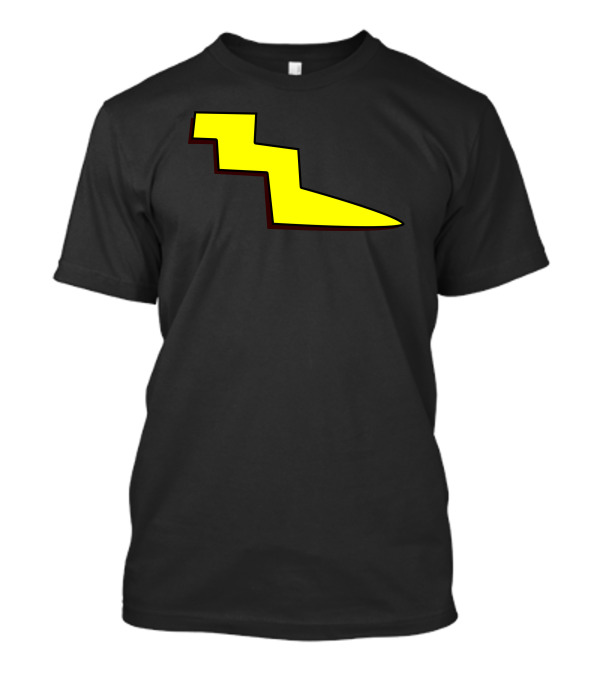 Doug Cartoon Throwback Quailman Yellow Lightning Bolt T-Shirt