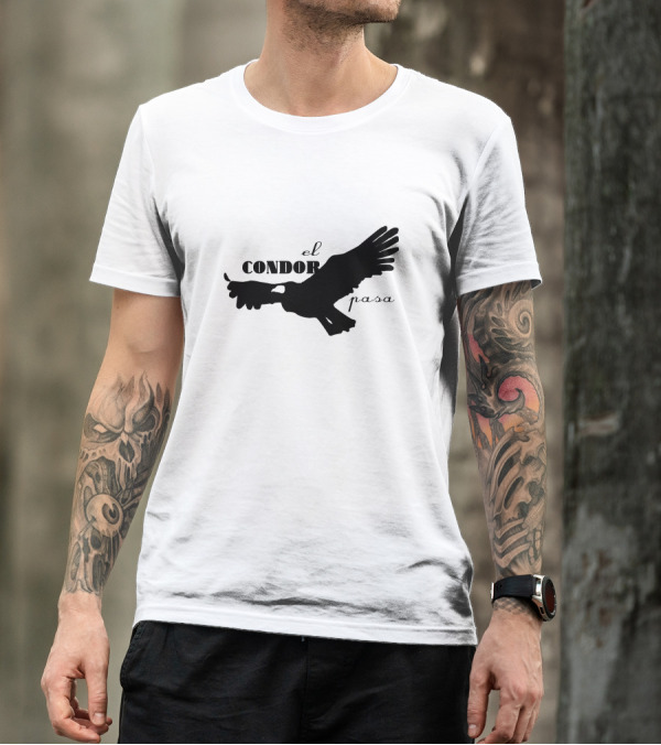 El Condor Pasa Text Silhouette Dark T-Shirt