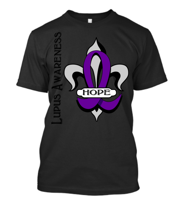 Lupus Awareness Fleur De Lis Hope T-Shirt