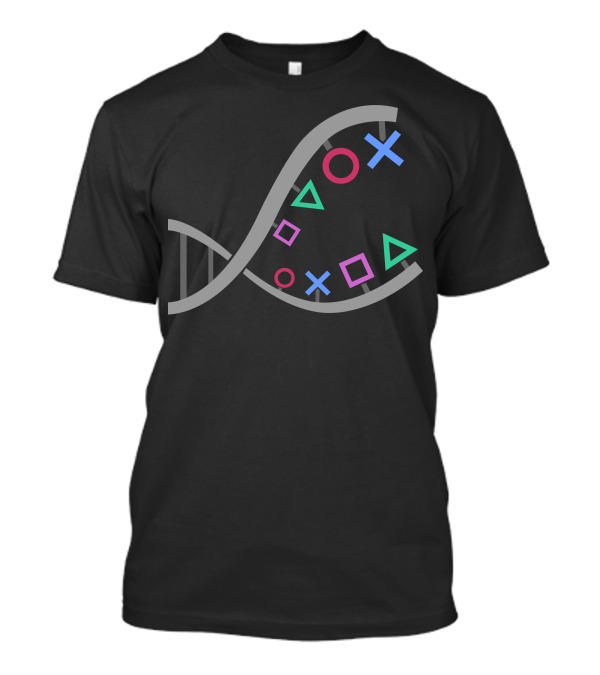 Gamer DNA PlayStation Symbols DNA Helix T-Shirt