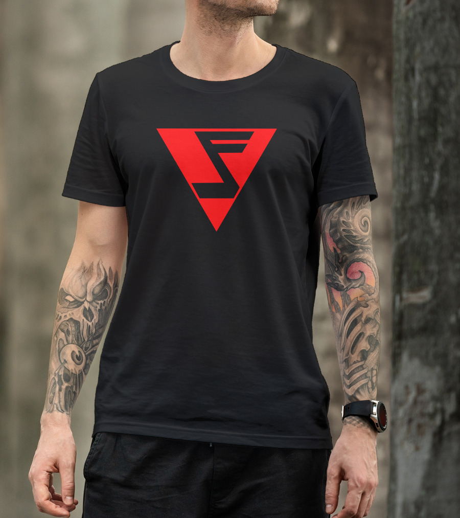 Musicman The Musical Superhero Red Triangle Emblem T-Shirt