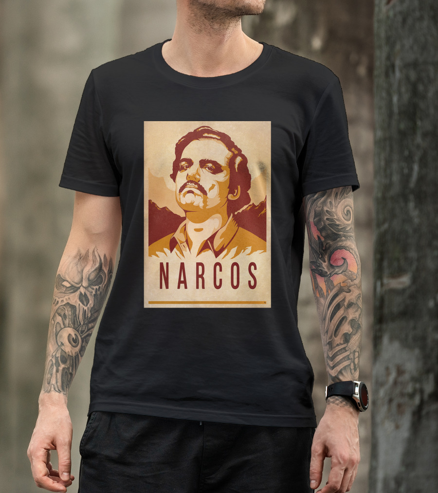Narcos Pablo Escobar Retro Propaganda T-Shirt