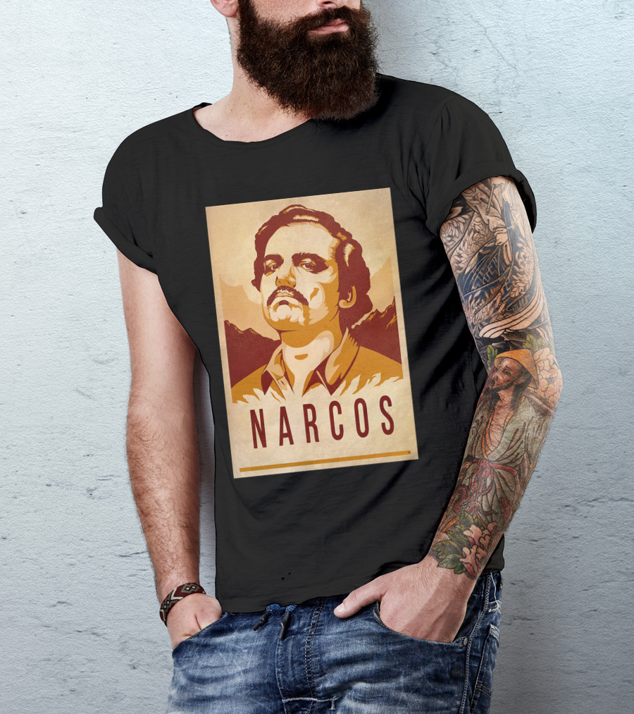Narcos Pablo Escobar Retro Propaganda T-Shirt