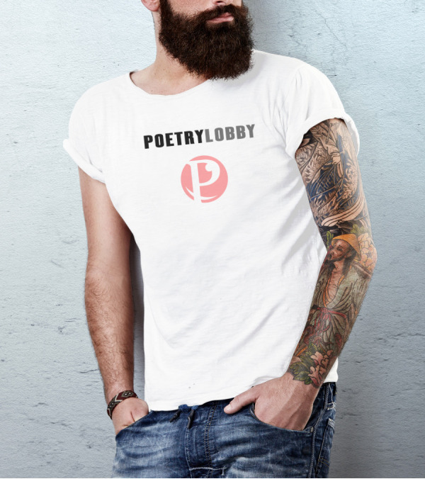 POETRY LOBBY Logo Pink Circle Monogram T-Shirt