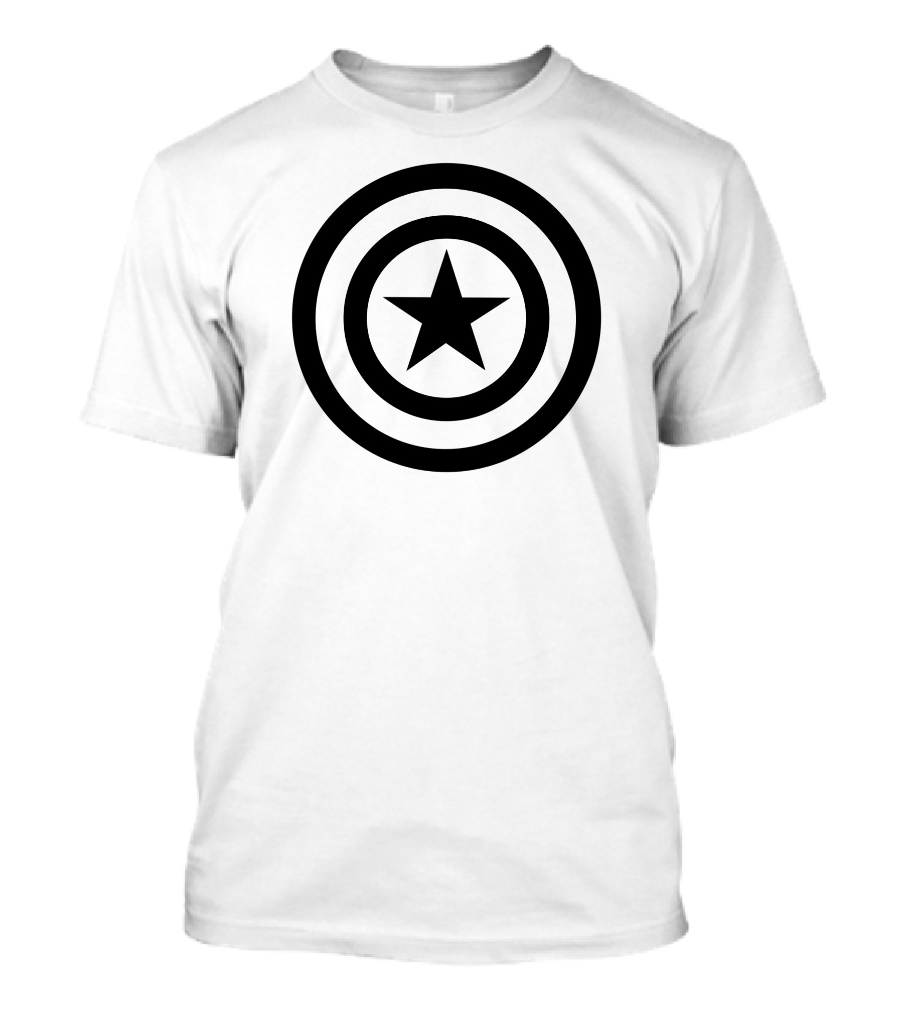 Captain America Shield Icon Pattern Full Over T-Shirt