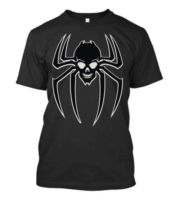 Spider Skull Arachnid Emblem Teeth T-Shirt