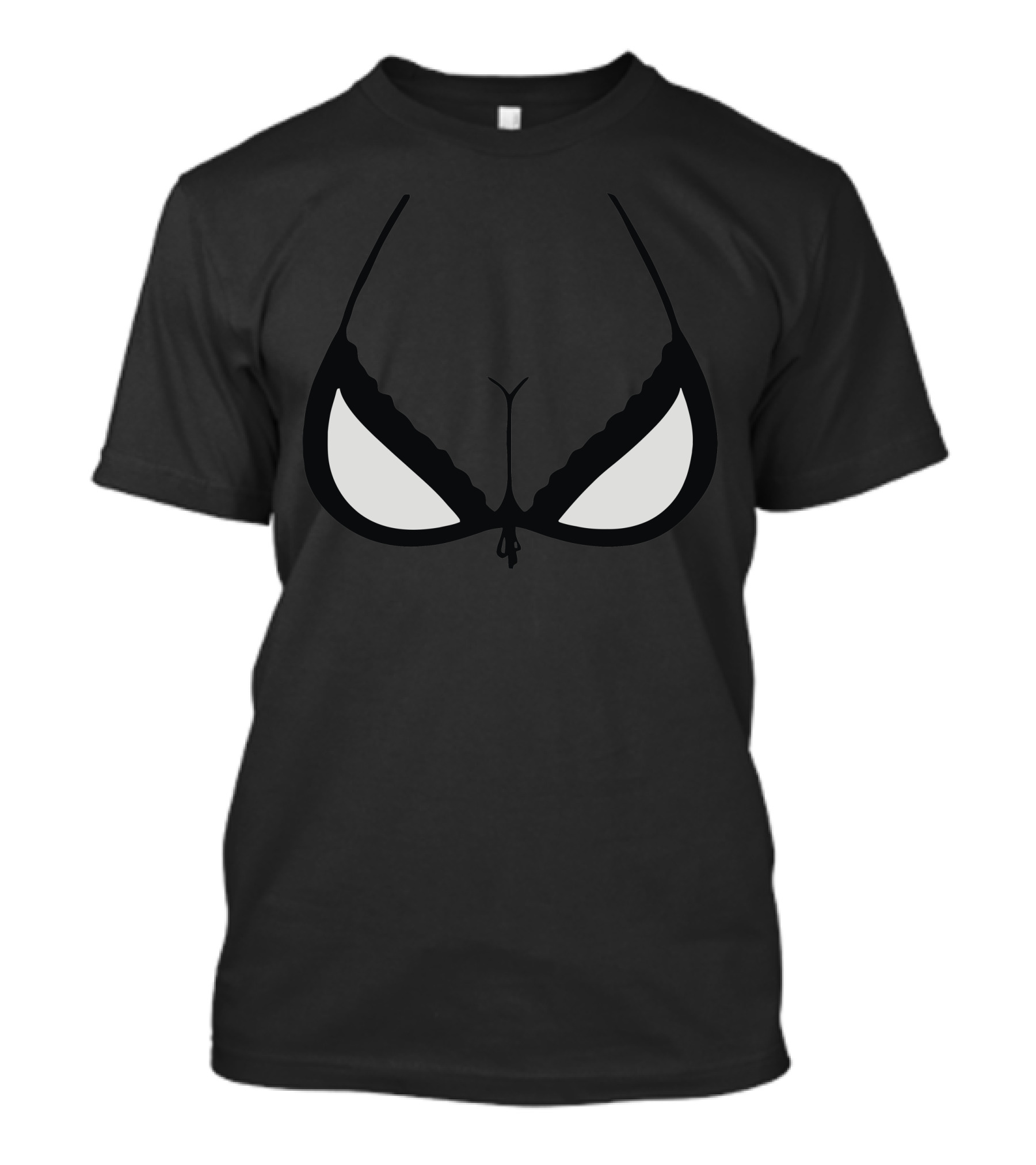 Spiderboops Spider Eyes Bikini Top Optical Illusion T-Shirt
