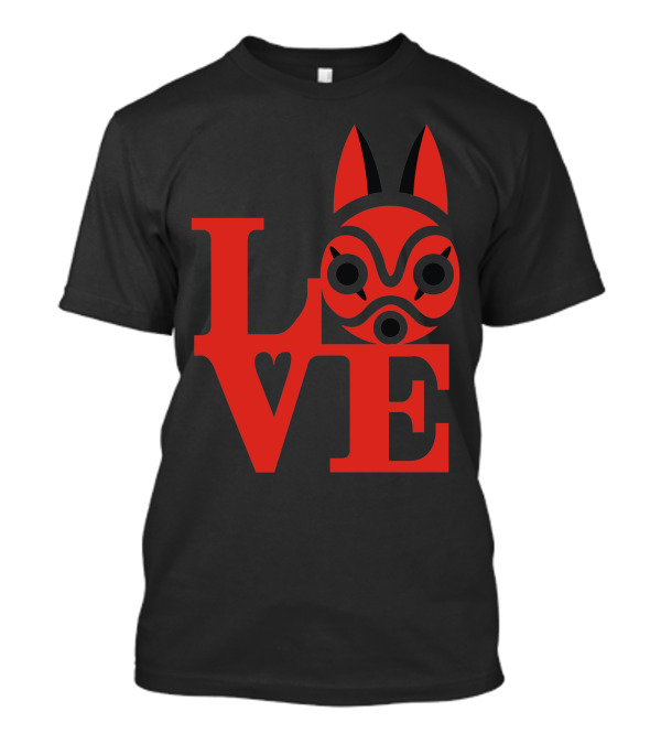 LOVE Studio Ghibli Princess Mononoke Mask T-Shirt