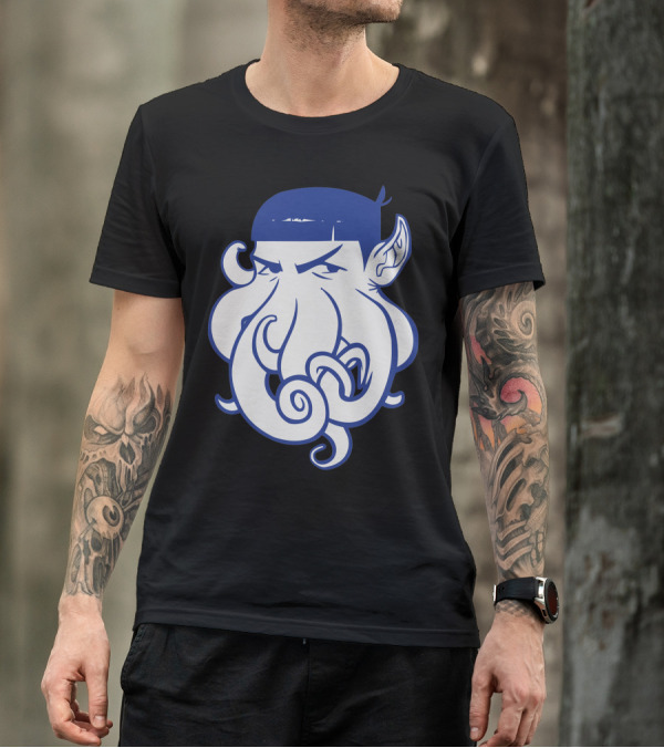Spoke Vulcan Octopus Alien Mashup T-Shirt