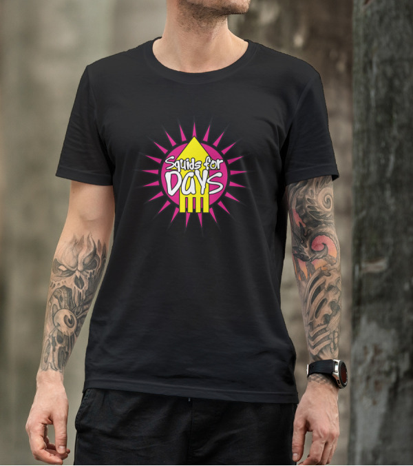 Squids For Days Sunburst Team Inkling T-Shirt