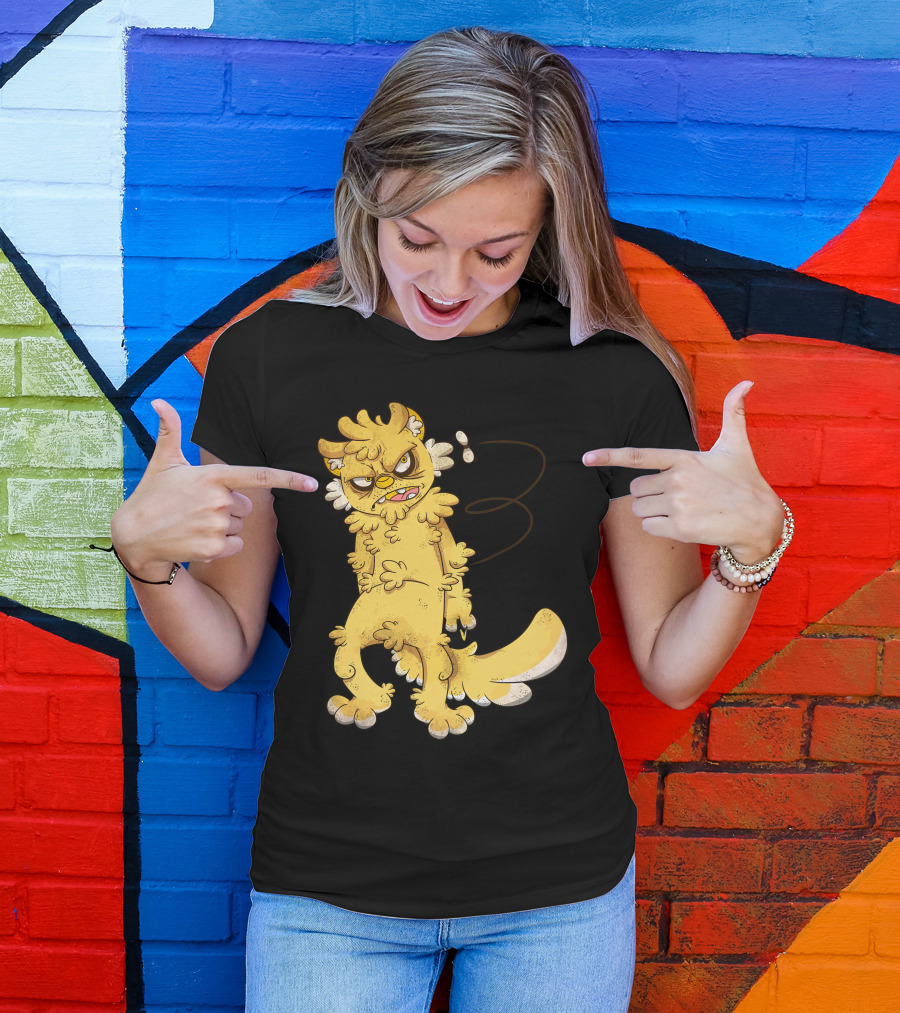 Stupid Fly Annoyed Furry Cartoon Character T-Shirt