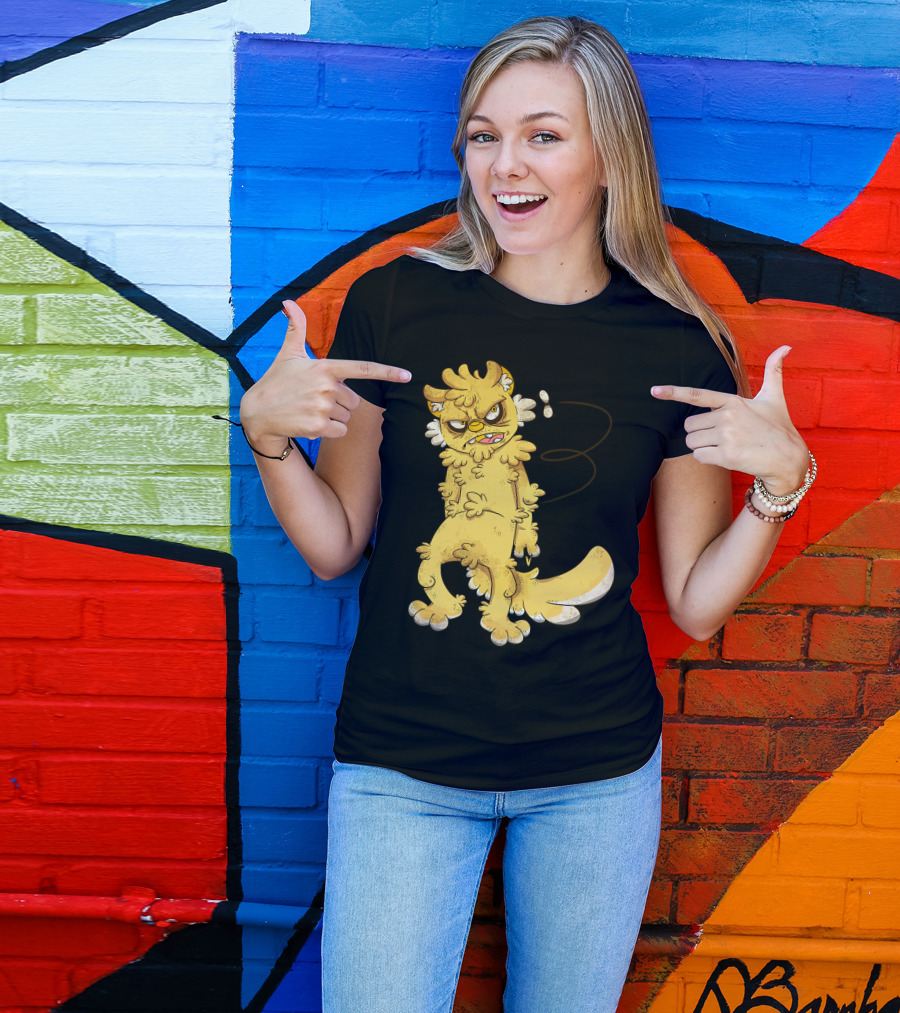 Stupid Fly Annoyed Furry Cartoon Character T-Shirt