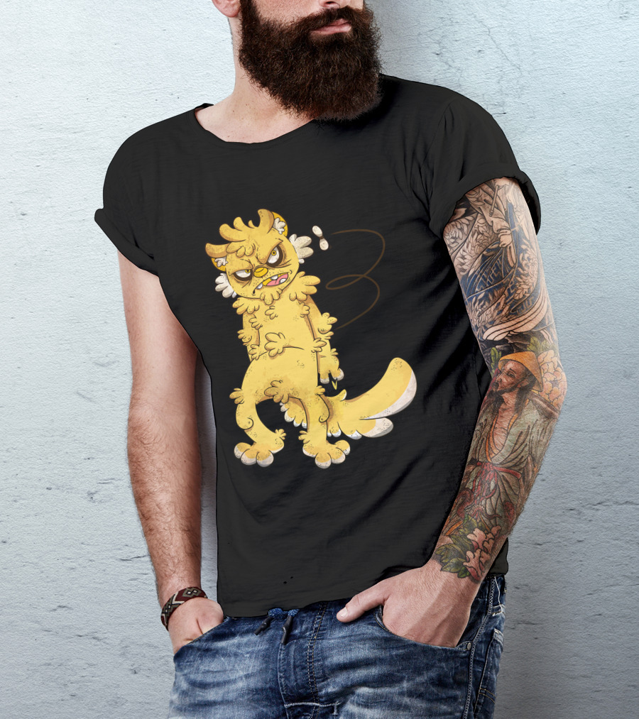 Stupid Fly Annoyed Furry Cartoon Character T-Shirt