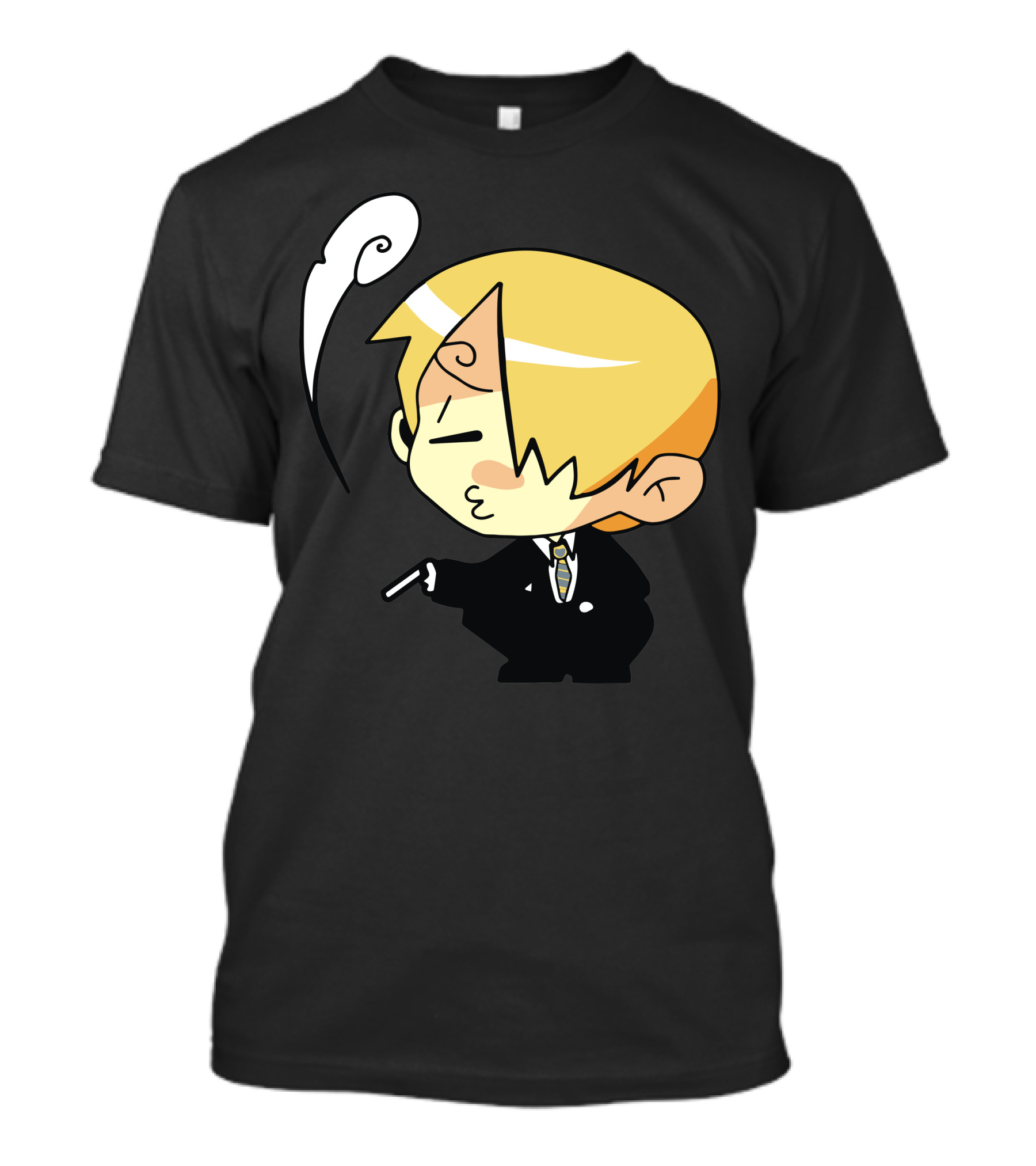 Sanji Smoking One Piece Anime Character T-Shirt