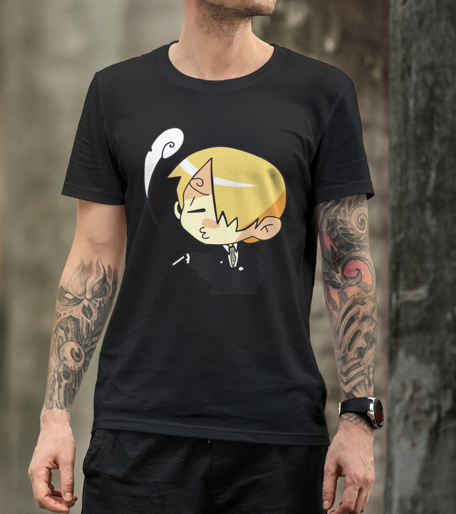 Sanji Smoking One Piece Anime Character T-Shirt