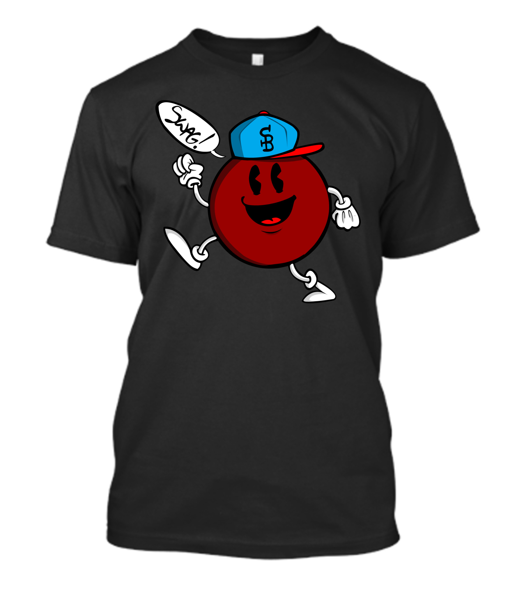 Swagball Be Swaggin SB Swag Cartoon Character Hat T-Shirt
