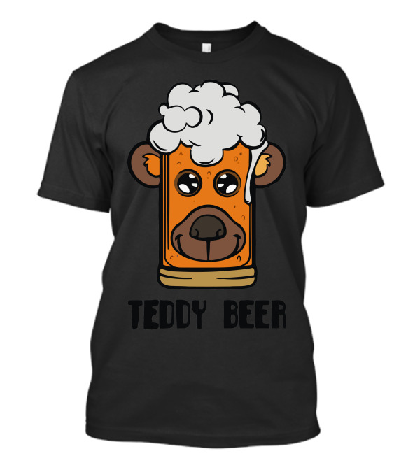 Teddy Beer Cute Bear Face Frothy Mug T-Shirt