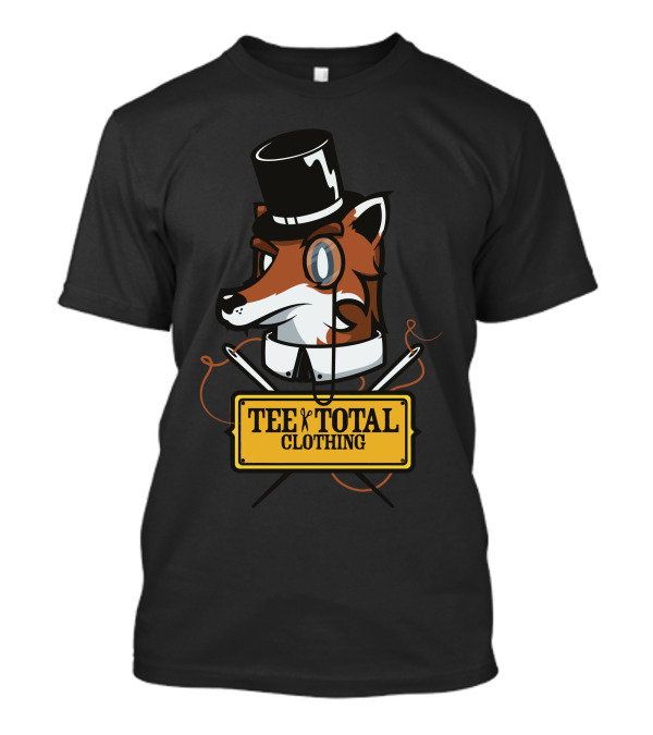 Tee Total Clothing Fox Monocle And Top Hat T-Shirt