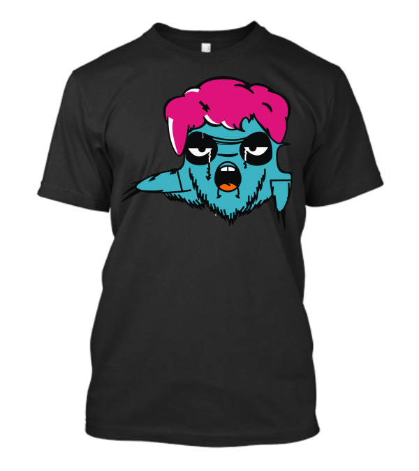 Teply Bubak Pink-Haired Cartoon Creature T-Shirt