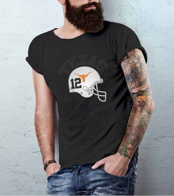 Texas Longhorns Football Helmet 12 T-Shirt