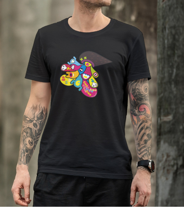 The Breakout Monster Crew Free Free Free Colorful Faces And Ye Ah T-Shirt